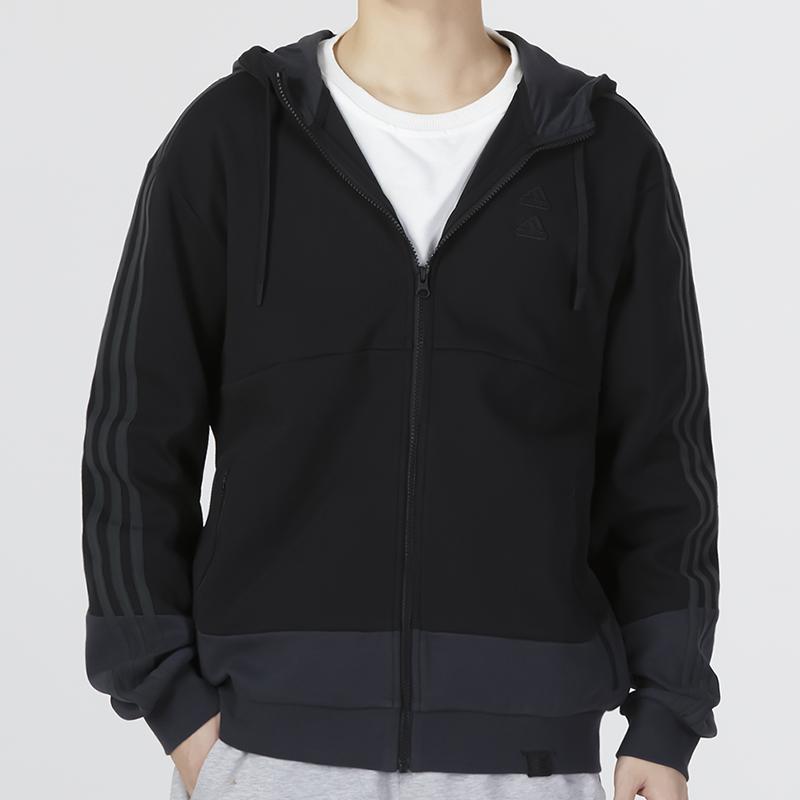 adidas Куртки Мужские Черные С Капюшоном Умеренные Другие IA6962