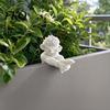 Fine Workmanship Decor Cool Monkey Figurine Computer Monitor Decor, Funny Statue Ornament, Decorative Bedroom Decoration Piece with Banana