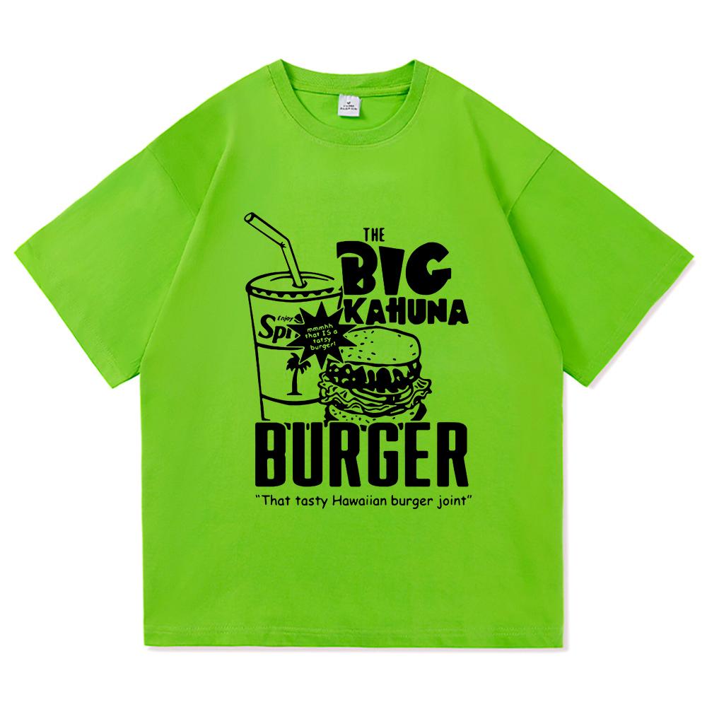 Funny Big Kahuna Burger T Shirt Healthy Breakfast Retro Fashion Men/women Clothing Vintage Harajuku High Quality Cotton Tshirts