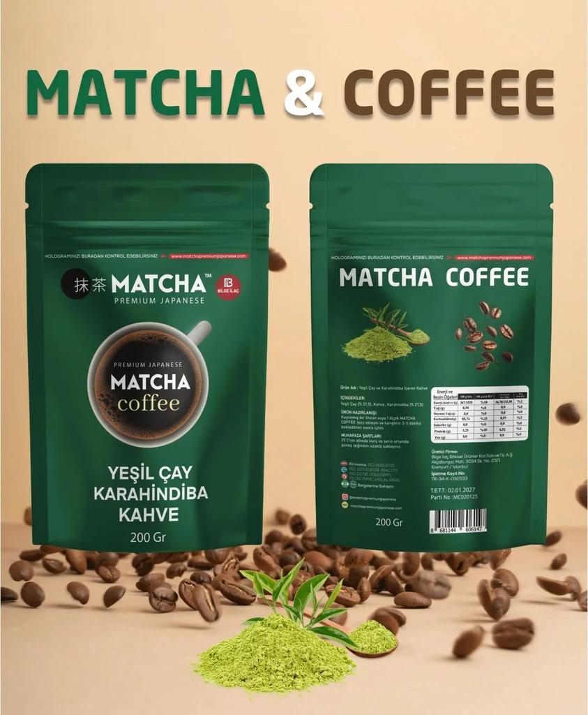 Premium Japanese Matcha Coffee - Green Tea & Dandelion Blend, 200g