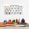 Dry Erase Color Multiplication Table for Kids Reusable Dry Erase Multiplication Chart Math Board for Walls Doors Chalkboards