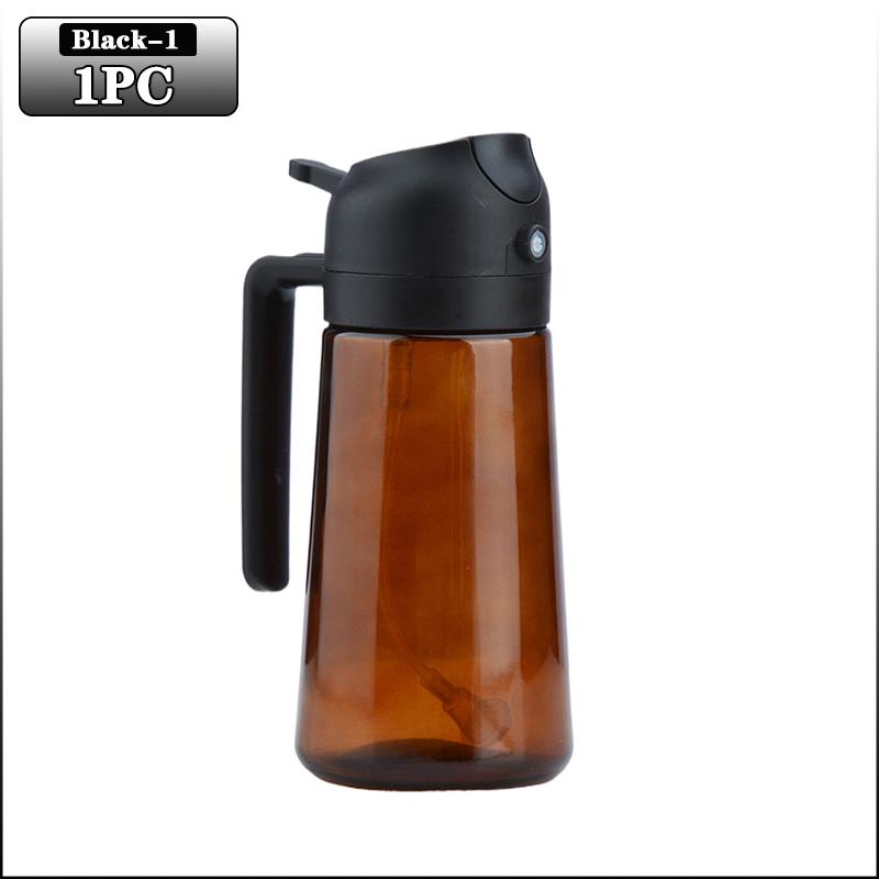 2-в-1 распылитель масла из темного стекла, дозатор оливкового масла, черный светонепроницаемый распылитель масла для приготовления салатов и барбекю, инструменты для барбекю