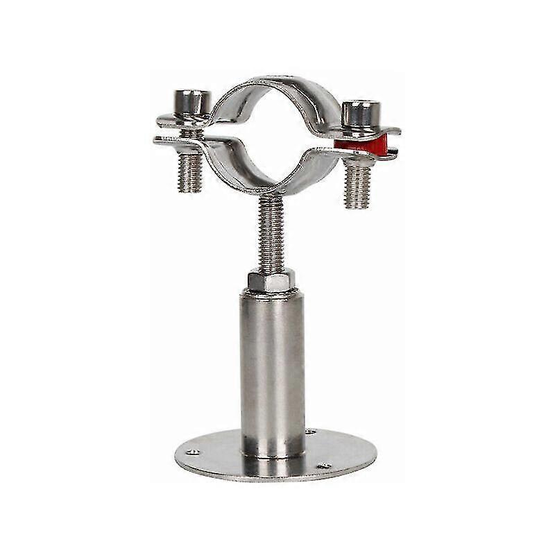 Stainless steel wall bracket for 25 mm diameter pipe (2 pieces), 60 mm