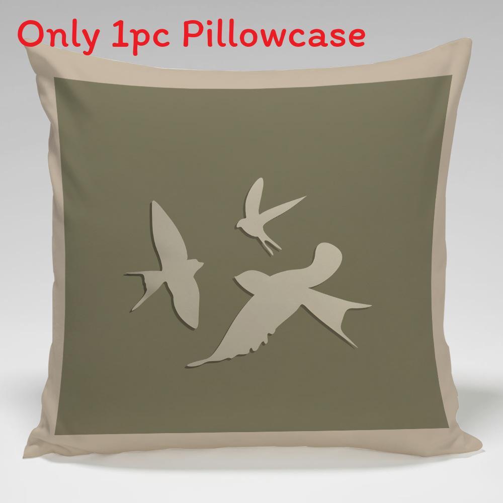 Retro American Style Throw Pillowcase With Linen Fabric For Lounge And Couch Decor