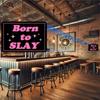 Born To Slay Funny Pink Aluminum Sign. Ideal for Cool Teen Girls' Aesthetic Room, Wall Art for Coquette Bedroom Wall Hanging