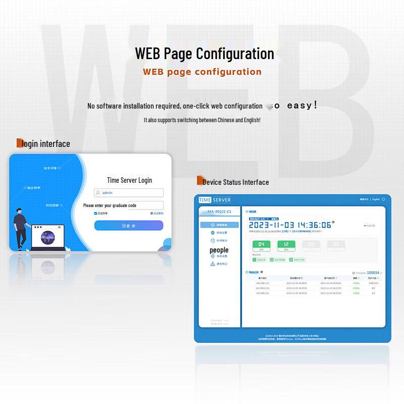 MORLINK High-Precision Rubidium Atomic Clock Time Server