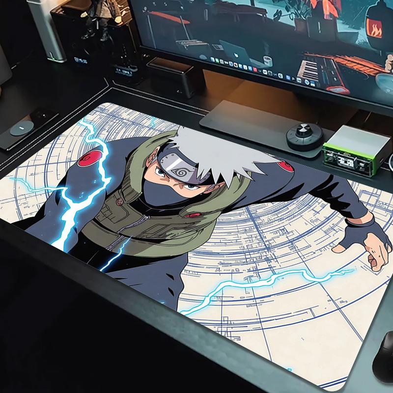 Kakashi Hatake Print Cushion Non-slip Laptop Tablet Big Mousepad XXL Mat Mini PC Playmat With Lock edge