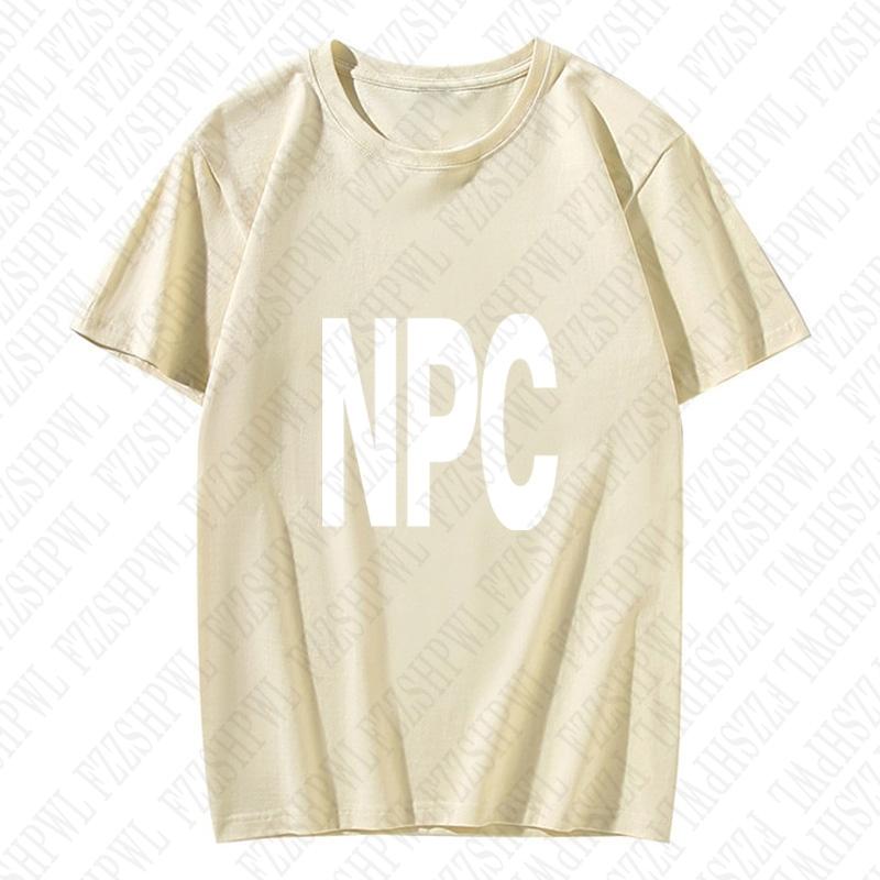 NPCOversized Harajuku Letter Print Casual Y2K Cotton Tshirt Men Clothes ONeck Hiphop Punk Streetwear Short Sleeve Top Summer