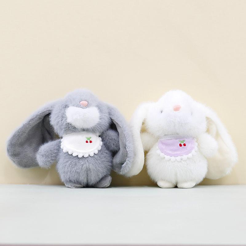 Adorable Plush Rabbit Pendant With Soft Pp Cotton Filling For Cute Bag Decoration
