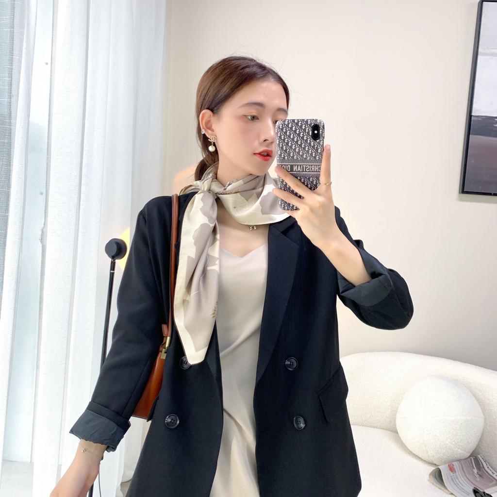 Шарф Дышащий Влагоотводящий Тонкая Шаль Повязка для Волос Профессиональный Шарф Простой Контрастный Твиловый Квадратный Шарф Шаль