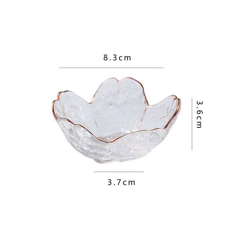 Japanese Hammered Pink Cherry Blossom Bowls and Dishes - Small Plates for Household Seasoning