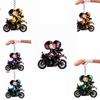 Mini Design Motorcycle Keychain 2D Flat Locomotive Men Pendant Bag Hanging Charm  Key Decor