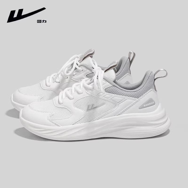 Warrior Pull Back Sneakers Men's Shoes Mesh Breathable Soft Sole Lightweight Running Women's Shoes