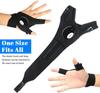 LED Flashlight Luminous Running Gloves Waterproof Cycling Camping Hiking Rescue Glove Lamp Lighting Gloves Fingerless Gloves