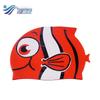 Children's Cartoon Fish Silicone Swim Cap - Waterproof, Non-slip, High Elasticity for Kids and Adults