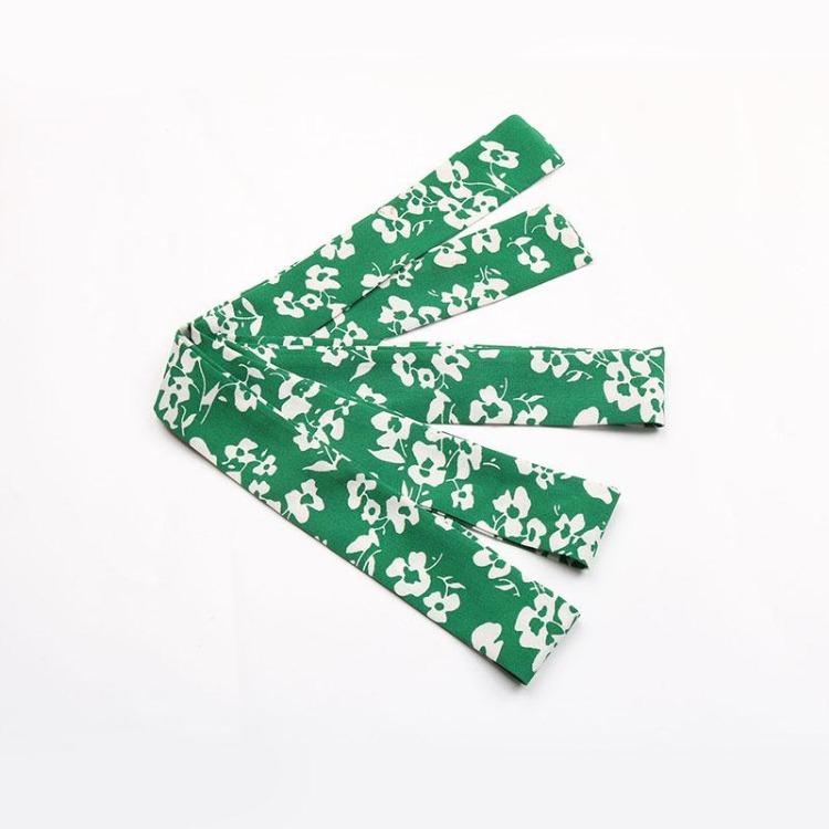 Женское летнее зеленое платье с цветочным принтом, плиссированное, с коротким рукавом, с круглым вырезом, на шнуровке