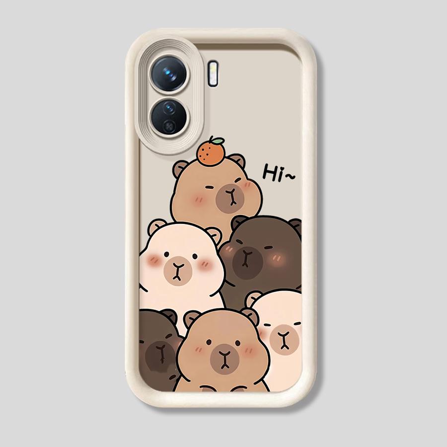 Мягкий чехол для телефона для Xiaomi Redmi 12C 14C 10C 13C 9C 9T 10A 9A A2 A1 + A3 Мультяшная милая капибара