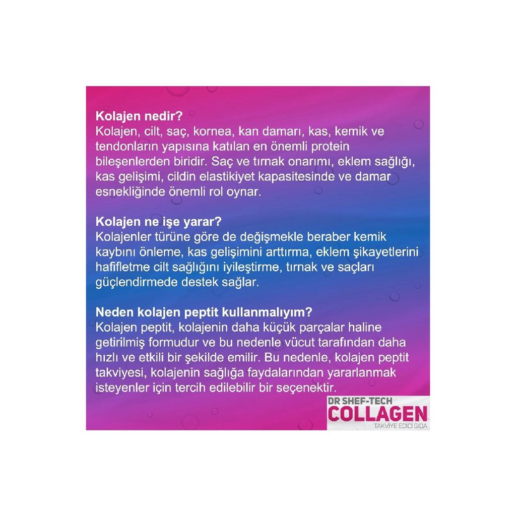 Dr.sheftech Collagen, Collagen, Hyaluronic Acid, Vitamin And Mineral Powder Reinforcement Food 300 G