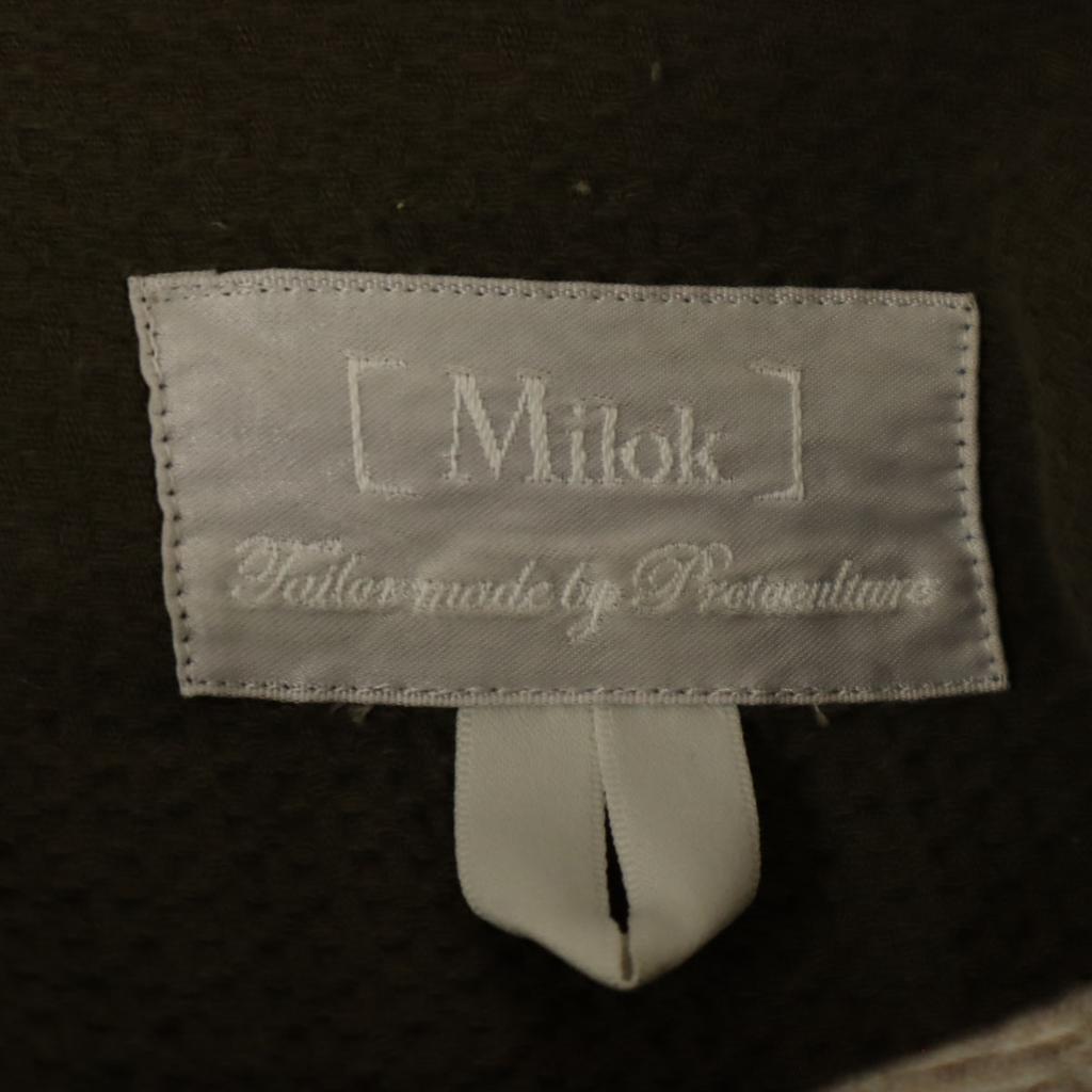 Milok сделано в Японии рукав 7 минут SIDE H QS РУБАШКА Крой 46 оливковый Мужская Б/У