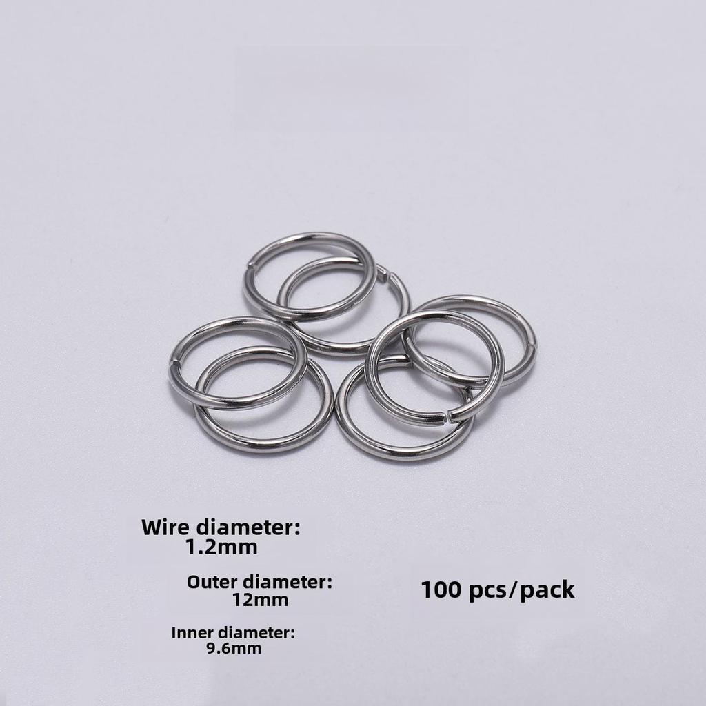 Плоское одинарное соединительное кольцо из нержавеющей стали для ювелирных аксессуаров своими руками