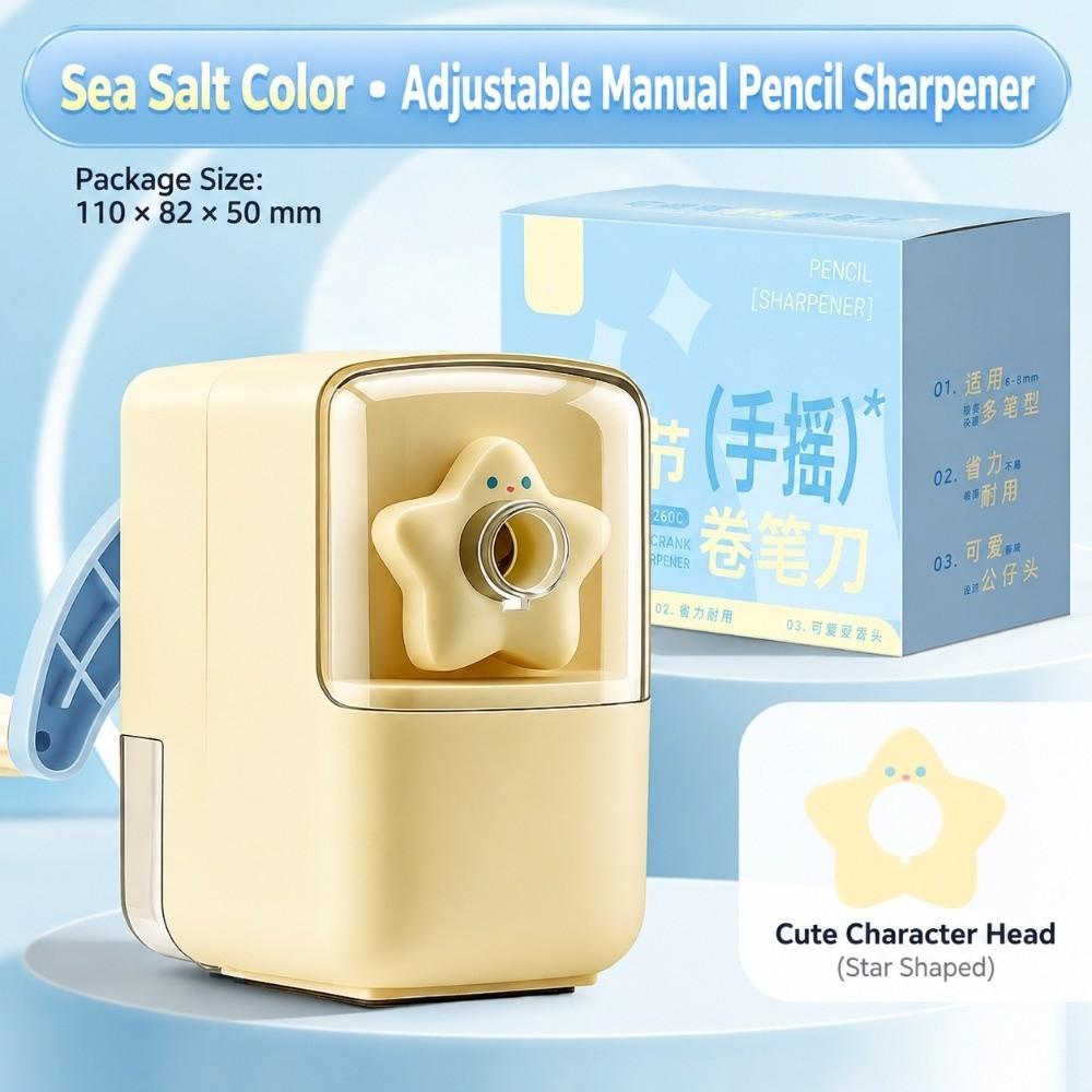 Auto Feed Pencil Sharpener 5 Gears Adjustable Tip Thickness Manual Pencil Sharpener Students