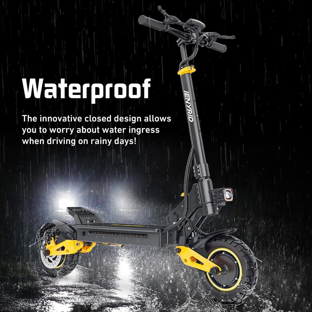 Электросамокат iENYRID ES1, двигатель 250 Вт*2, аккумулятор 48 В 20,8 Ач, 10-дюймовые внедорожные шины, максимальная скорость 25 км/ч