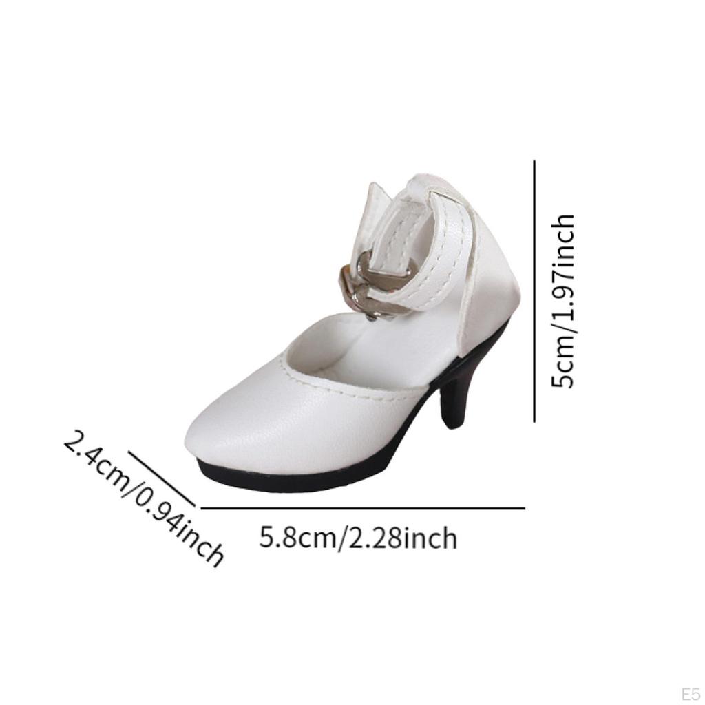 1/4 Doll High Heel Shoes, Mini Comfortable DIY Decoration, Costume Accessories for