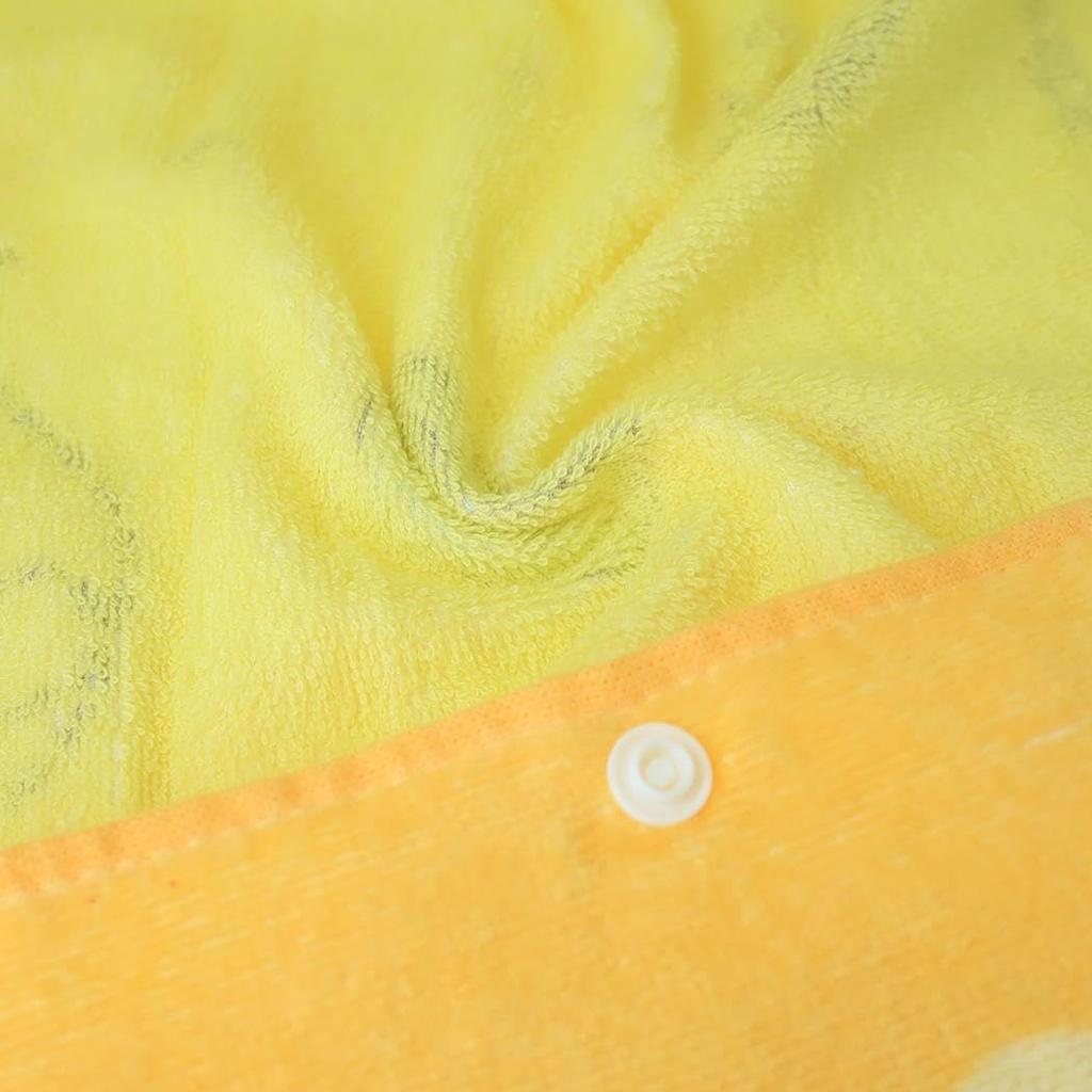 Банное полотенце Winnie the Pooh Junior, набор из 2 полотенец цвета сладкого апельсина, антибактериальное и (Отделка блестками/яркий желтый)