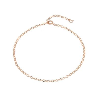 [Dorocy] Блестящий браслет-цепочка с О-образным кольцом, 14K