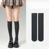 Женские осенне-зимние новые однотонные носки до колена