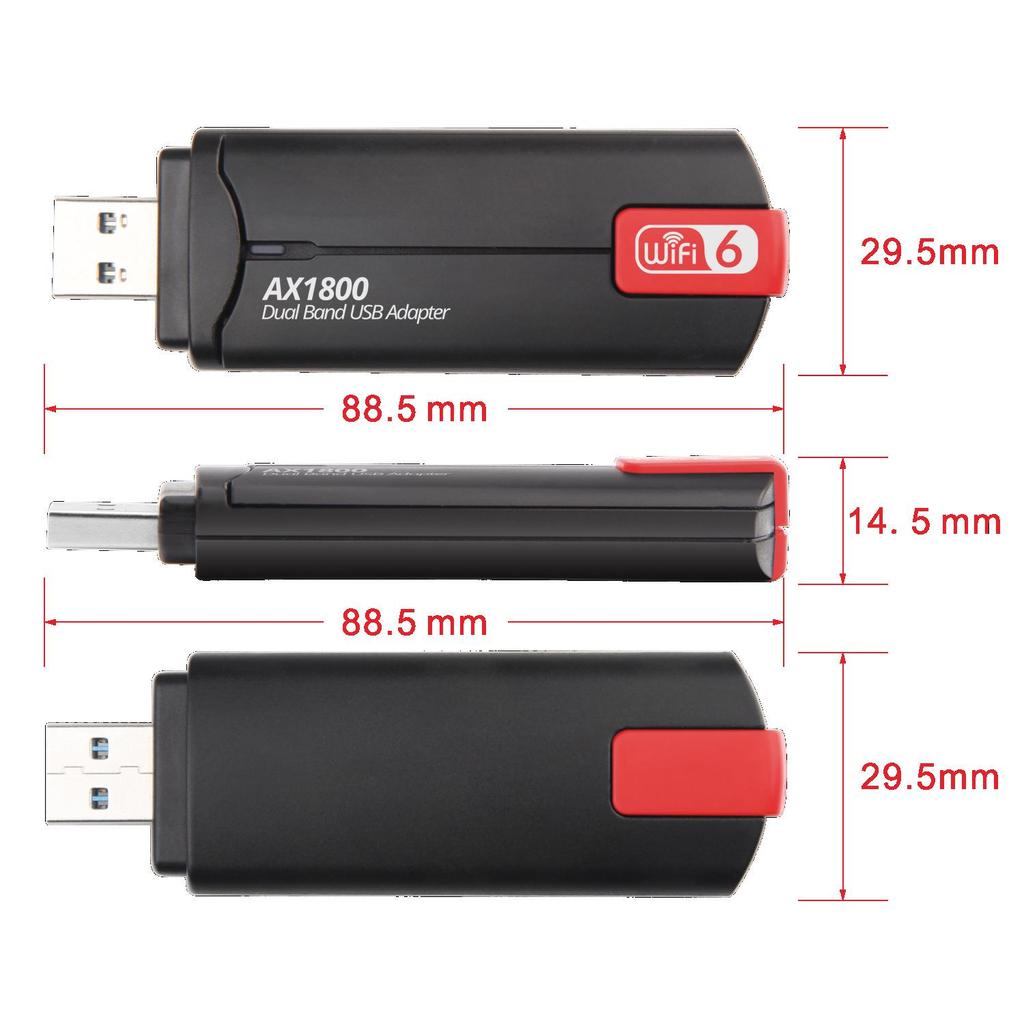 WiFi6 USB 3.0 Dual-Band Wireless Network Adapter