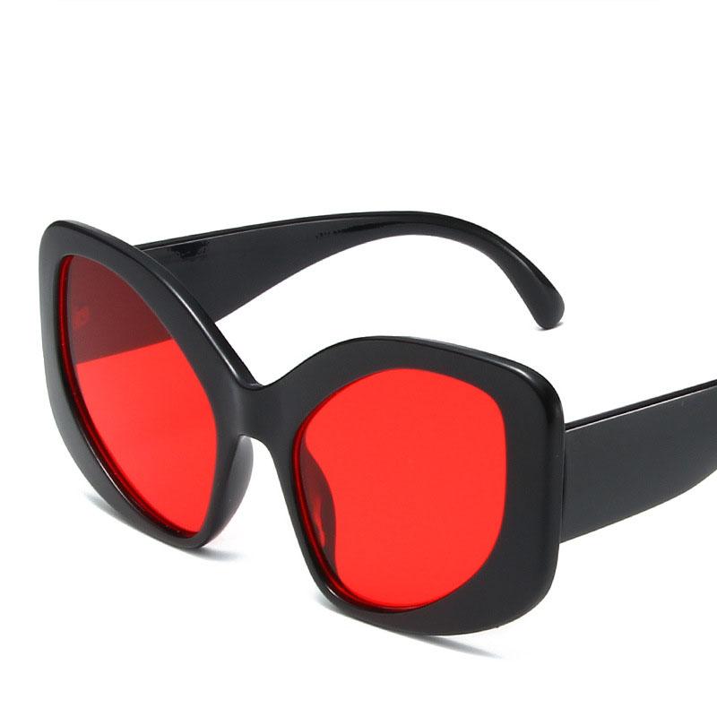 Неполяризованные большие солнцезащитные очки для женщин, модные овальные футуристические массивные солнцезащитные очки в стиле Y2k, изогнутые округлые очки
