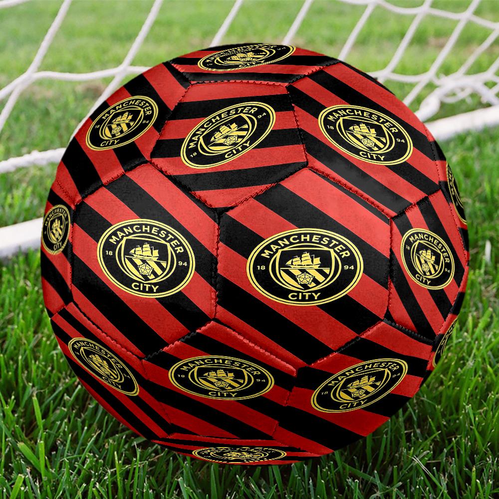 Manchester City Theme Size 5 Soccer Ball, Suitable for Both Indoor and Outdoor Matches, a Gift Suitable for Everyone.