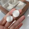 Серьги из стерлингового серебра S925, матовые мелкие песочные дуговые вафли, серьги-гвоздики нестандартной формы, ниша Ins Sense