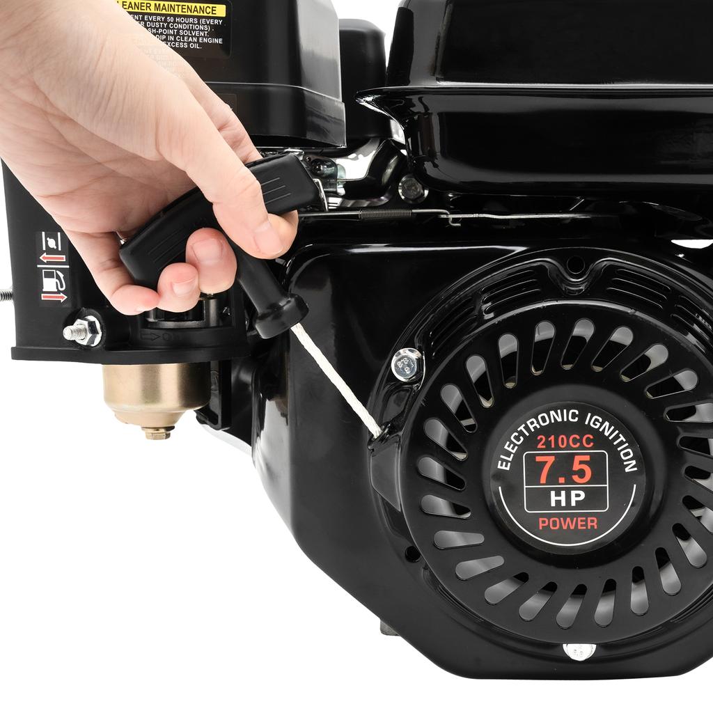 212CC 4-тактный 7.5 л.с. Электрический запуск горизонтальный двигатель газовый Go Kart двигатель с двигателем на газе 20 мм вал