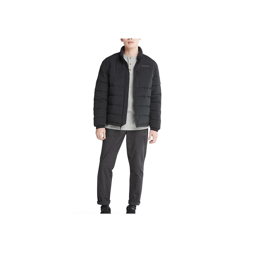 Timberland Черная стеганая утепленная куртка-пуховик с воротником-стойкой A69S9-001
