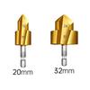 2Pcs/Set 3 Flute 20+32mm HSS Hex Shank PPR Pipe Reamer Drill Bit Step Drill Hole Opener for Water Pipe Expansion