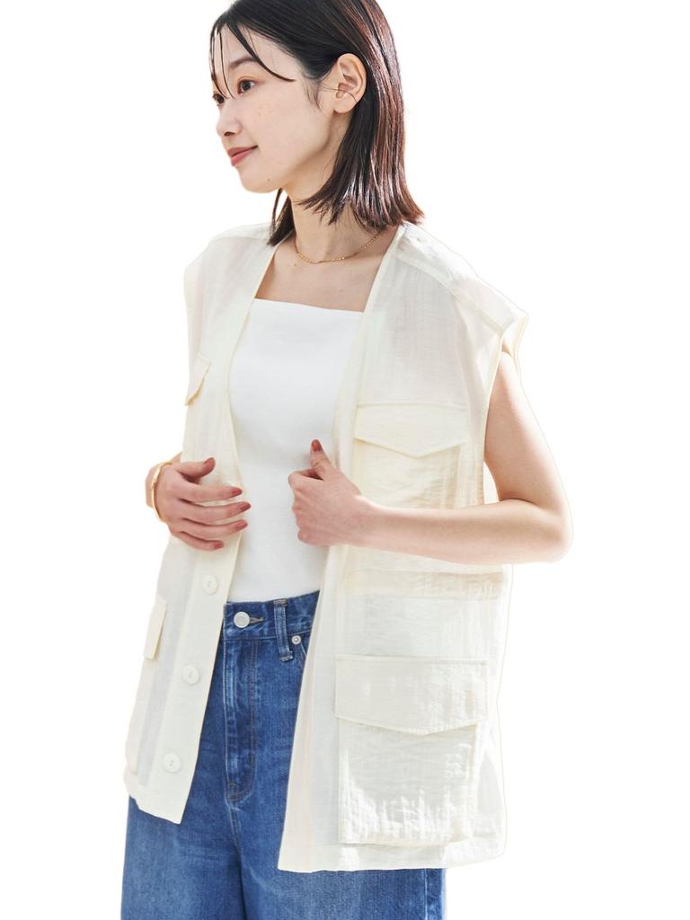 Cohen Прозрачный военный жилет 76606030215 0300 КИПЕЛЬНО-БЕЛЫЙ(03) СВОБОДНО