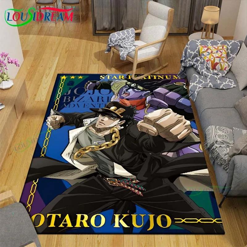 Классические Мультяшные Ковры J-JoJo's Bizarre Adventure для Гостиной, Противоскользящий Ковер, Коврики для Детской Комнаты, Игровой Ковер, Большой Ковер, Декор