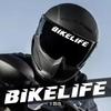 Bikerlife Sticker 1Pc Waterproof Scratch Resistant Self-Adhesive Vinyl Decal for Motorcycle Helmet Fuel Tank Bike Decor