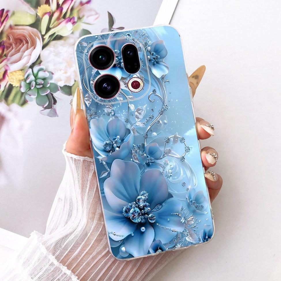 Clear For Oppo Find X9 Case Cover Cute Cat Fashion Butterfly Luxury Painted Soft Casing For Oppo CPH2797 PLJ110
