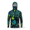 Mens Quick-Dry Hooded Fishing Shirt With Face Cover UV Protection Long Sleeve Lightweight Breathable Outdoor Gear