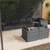 Day and Night - Day and Night Garden Furniture Set 8 Pieces and Gray Synthetic Rattan Cushions