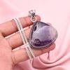 Amethyst Pendant With Silver Chain Necklace 925 Sterling Silver Pendant