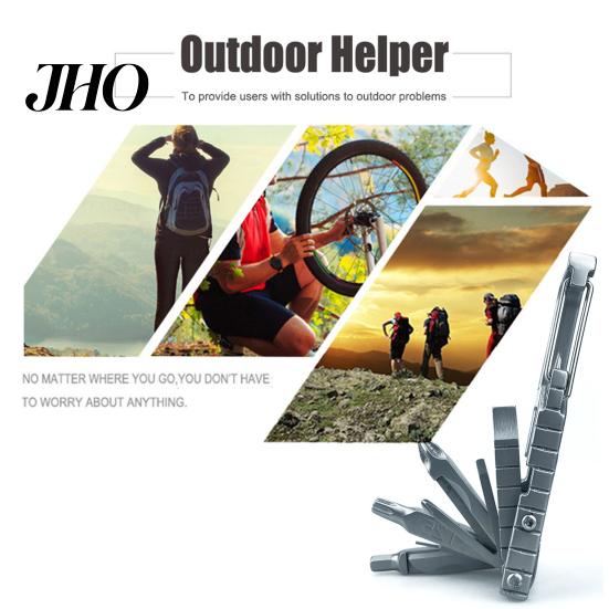 Heavy-duty Metal Tool Portable Outdoor Multi-Tool 12-In-1 Multi-purpose Screwdriver Bottle Opener Phone Mini Multitool Holder Carabiner Camping