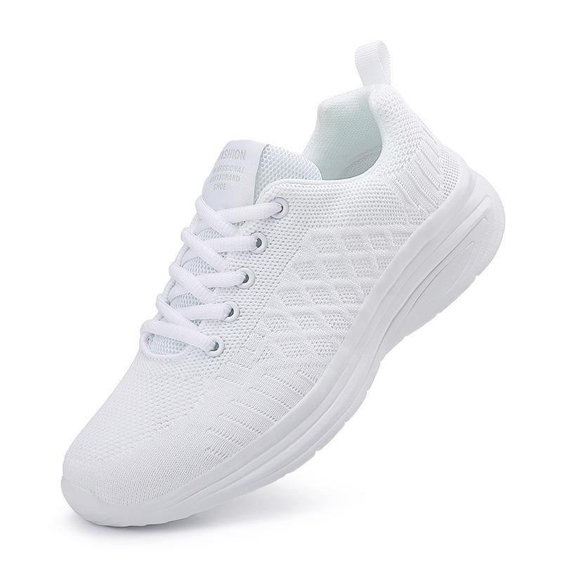 Women's Shoes Spring New Casual Sports Shoes Breathable Fly-woven Sports Shoes Fashion Student Shoes