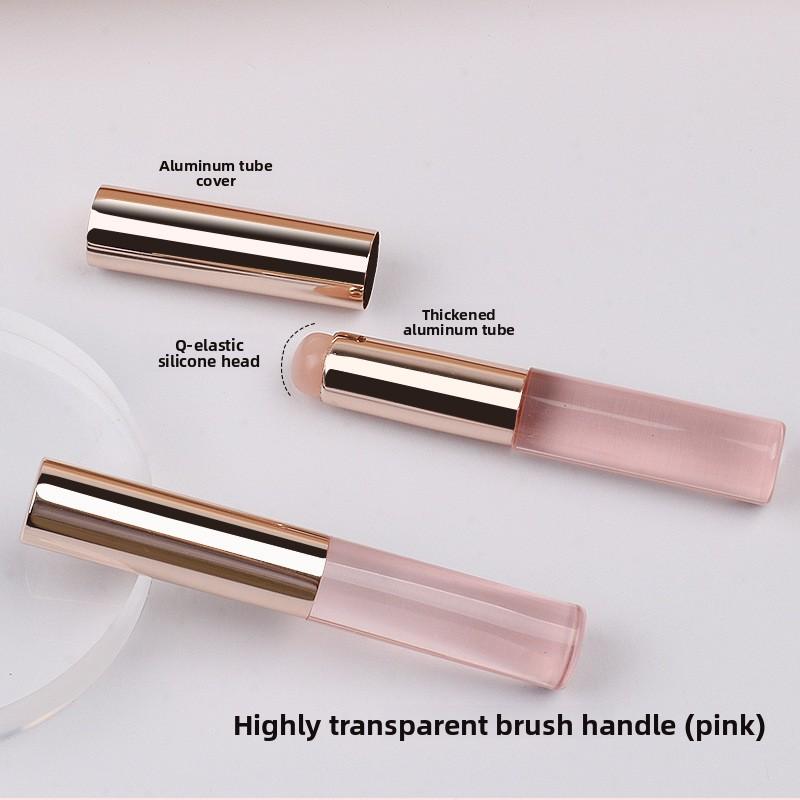 Mini Transparent Silicone Lip Brush Q Soft Round Head Brush Nail Art Tool Makeup Tool