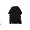 Ss20 Airport Tape Long-Sleeve Hooded T-Shirt Men Tops Black OMAB033S201850031088