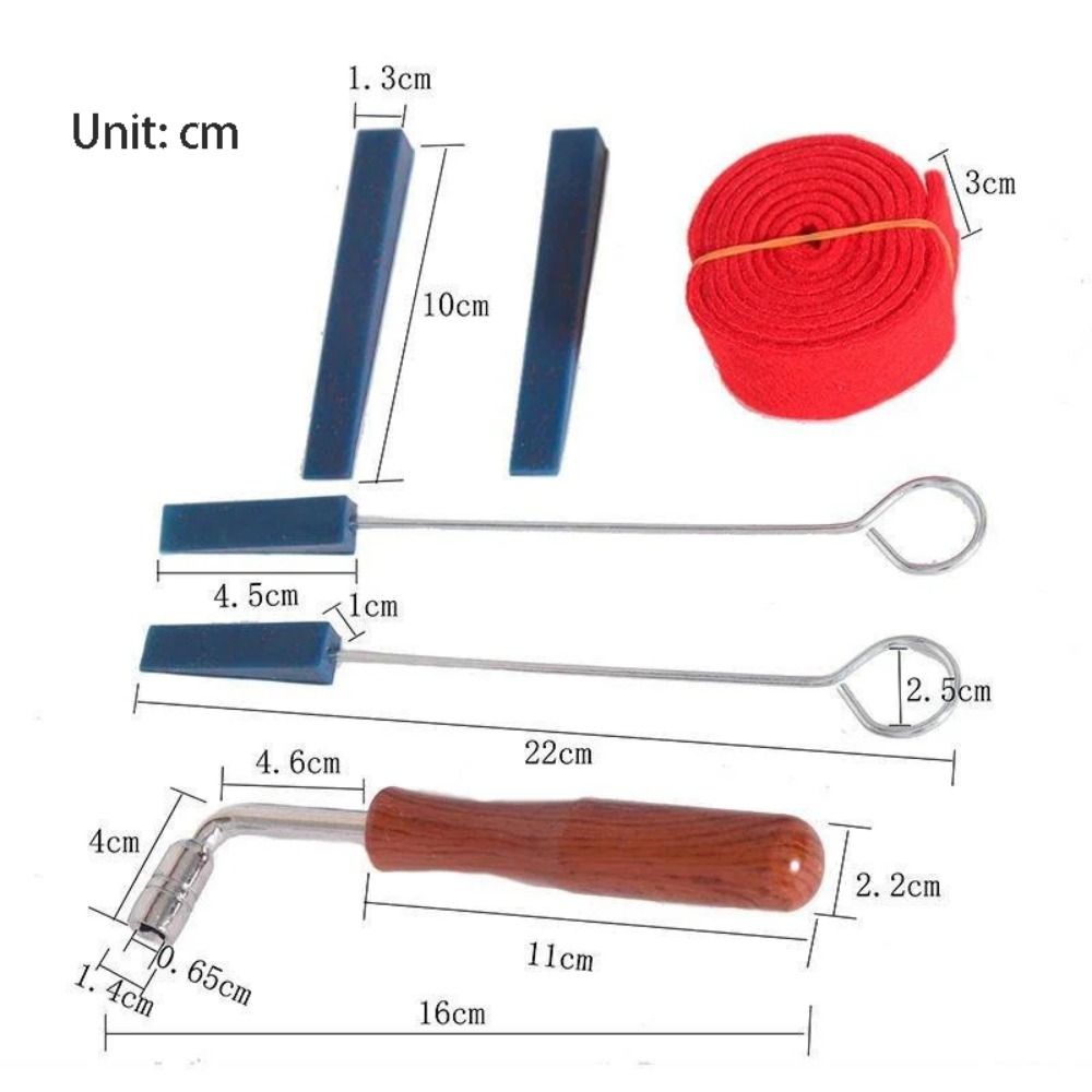6/9Pcs Portable Piano Wrench Tuner Professional Piano Tuning Lever Tools Music Elements