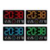 Digital Wall Clock Home Decor Large Display Humidity Display 12/24 LED Alarm